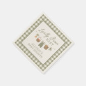 地元で栽培されたベビー農家市場ベビーシャワー スタンダードカクテルナプキン (角)