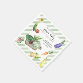 地元で栽培されたベビー農家市場ベビーシャワー スタンダードカクテルナプキン (角)