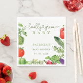 地元で栽培されたベビー農家市場ベビーシャワー スタンダードランチョンナプキン (インサイチュ)