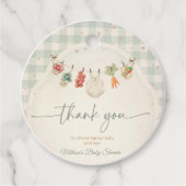 地元で栽培されたベビー農家市場ベビーシャワー フェイバータグ (正面)