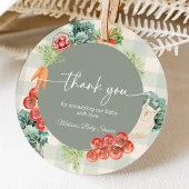 地元で栽培されたベビー農家市場ベビーシャワー フェイバータグ