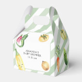 地元で栽培されたベビー農家市場ベビーシャワー フェイバーボックス (裏面サイド)