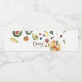 地元で栽培されたベビー農家市場ベビーシャワー ペットボトルラベル (シングルラベル)