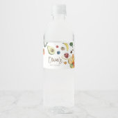 地元で栽培されたベビー農家市場ベビーシャワー ペットボトルラベル (正面)