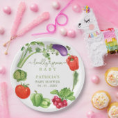 地元で栽培されたベビー農家市場ベビーシャワー ペーパープレート (パーティー)