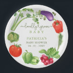 地元で栽培されたベビー農家市場ベビーシャワー ペーパープレート<br><div class="desc">地元で栽培されたベビー農家市場ベビーシャワープレート</div>