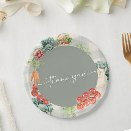 地元で栽培されたベビー農家市場ベビーシャワー ペーパープレート