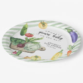 地元で栽培されたベビー農家市場ベビーシャワー ペーパープレート (アングル)