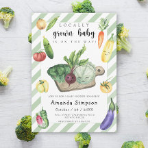 地元で栽培されたベビー農家市場ベビーシャワー