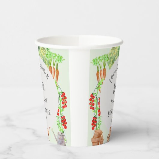 地元で栽培されたベビー農家市場ベビーシャワー 紙コップ (左)