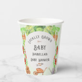 地元で栽培されたベビー農家市場ベビーシャワー 紙コップ (正面)
