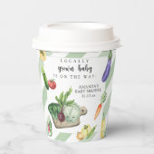 地元で栽培されたベビー農家市場ベビーシャワー 紙コップ (正面)