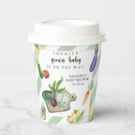 地元で栽培されたベビー農家市場ベビーシャワー 紙コップ