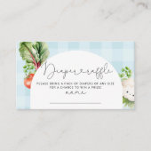 地元で栽培されたベビー野菜おむつラッフルチケット エンクロージャーカード (正面)