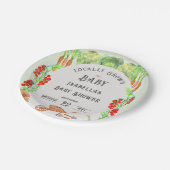 地元で栽培されたベビー、ファーマーズマーケットベビーシャワー ペーパープレート (アングル)