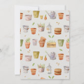 地元で栽培されたベビー、ファーマーズマーケットベビーシャワー 招待状 (裏面)