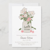 地元で栽培されたミシガン州のベビーシャワー 招待状 (正面)