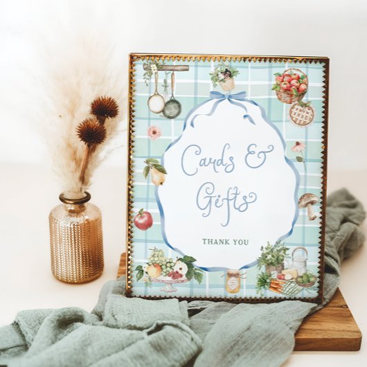 地元で栽培された市場ベビーシャワーカードとギフト ポスター