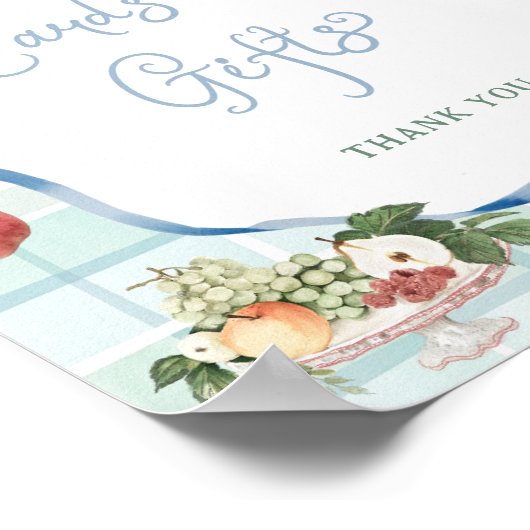 地元で栽培された市場ベビーシャワーカードとギフト ポスター (角)