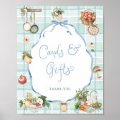 地元で栽培された市場ベビーシャワーカードとギフト ポスター (正面)