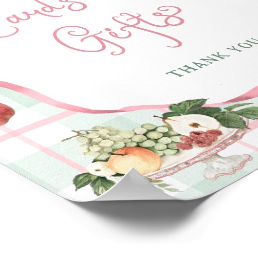 地元で栽培された市場ベビーシャワーカードとギフト ポスター (角)