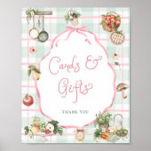 地元で栽培された市場ベビーシャワーカードとギフト ポスター (正面)