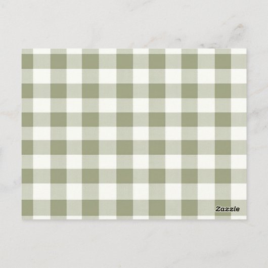 地元で栽培された新鮮な市場のベビーシャワー詳細 ポストカード (裏面)