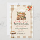 地元で栽培された新鮮な市場ベギー赤ちゃんシャワー 招待状 (正面)