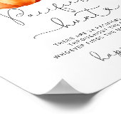 地元で栽培された秋おしゃぶり狩りベビーシャワーゲーム ポスター (角)