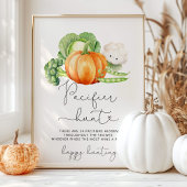 地元で栽培された秋おしゃぶり狩りベビーシャワーゲーム ポスター