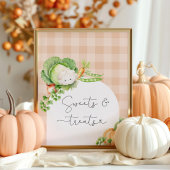 地元で栽培された秋パンプキンスイーツ&スイーツ ポスター