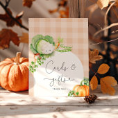 地元で栽培された秋野菜のカードとギフト ポスター