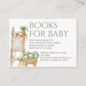 地元で栽培された素朴農家の赤ちゃんシャワーブック エンクロージャーカード (正面)