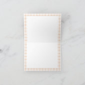 地元で栽培された素朴農家の赤ちゃん感謝していシャワー サンキューカード (内部)