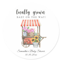 地元で栽培された花農家市場ベビーシャワー