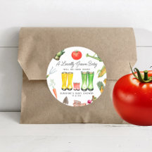 地元で栽培された赤いブーツ野菜ベビーシャワー