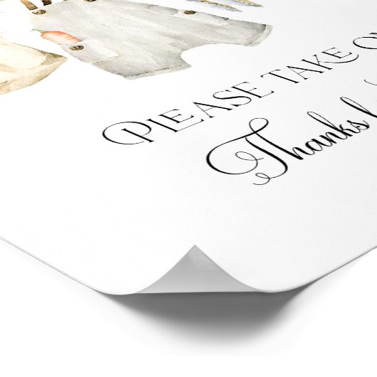 地元で栽培された農家の赤ちゃんシャワーの好意 ポスター (角)