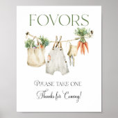 地元で栽培された農家の赤ちゃんシャワーの好意 ポスター (正面)