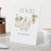 地元で栽培された農家の赤ちゃんシャワー食品 台座サイン (インサイチュ)