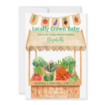 地元で栽培された農家の赤ちゃんシャワー