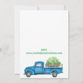 地元で栽培された農家の赤ちゃんシャワー 招待状 (裏面)