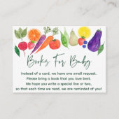 地元で栽培された農家マーケットブックリクエストカード エンクロージャーカード (正面)