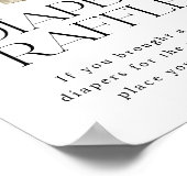 地元で栽培された農家市場おむつラッフルサイン ポスター (角)