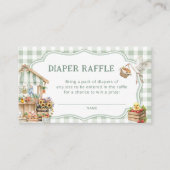 地元で栽培された農家市場おむつラッフルチケット エンクロージャーカード (正面)