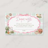 地元で栽培された農家市場おむつラッフルチケット エンクロージャーカード (正面)