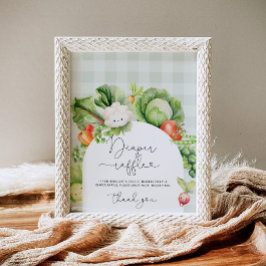 地元で栽培された農家市場おむつラッフルポスター ポスター