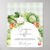 地元で栽培された農家市場おむつラッフルポスター ポスター (正面)