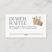 地元で栽培された農家市場おむつラッフル エンクロージャーカード (正面)