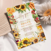 地元で栽培された農家市場が赤ちゃんシャワーを生成 招待状