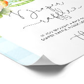 地元で栽培された農家市場ブルーおむつラッフル ポスター (角)